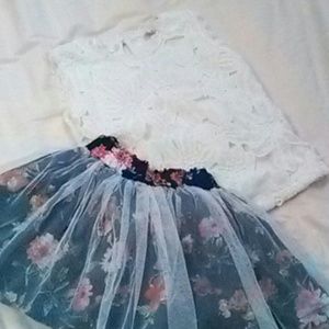 Crochet Skirt Set
